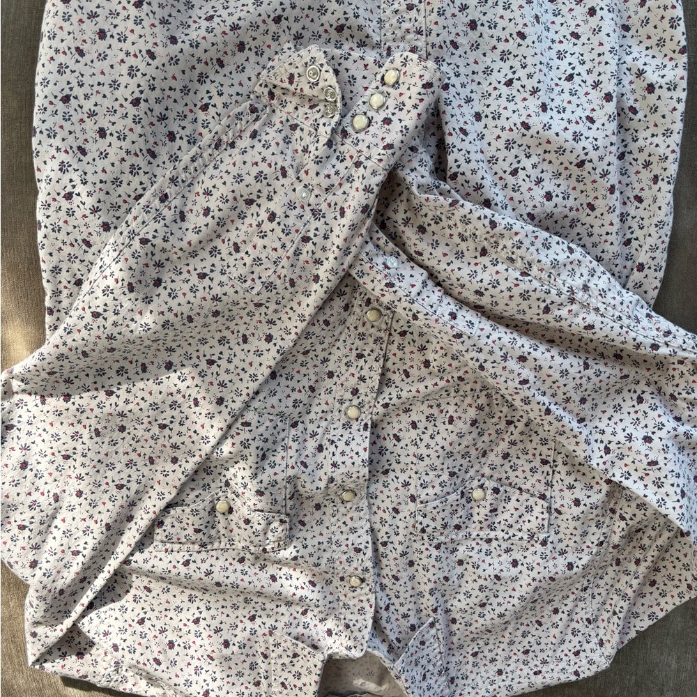 Floral Button-Up Skirt